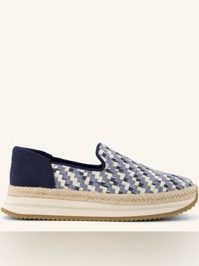Toms Jocelyn Espadrille Womens Sneaker Size 7 denim weave casual